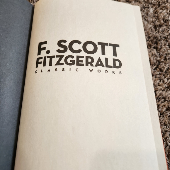 F. Scott Fitzgerald Classic Works Book - Orange and Gray - Picture 2 of 4